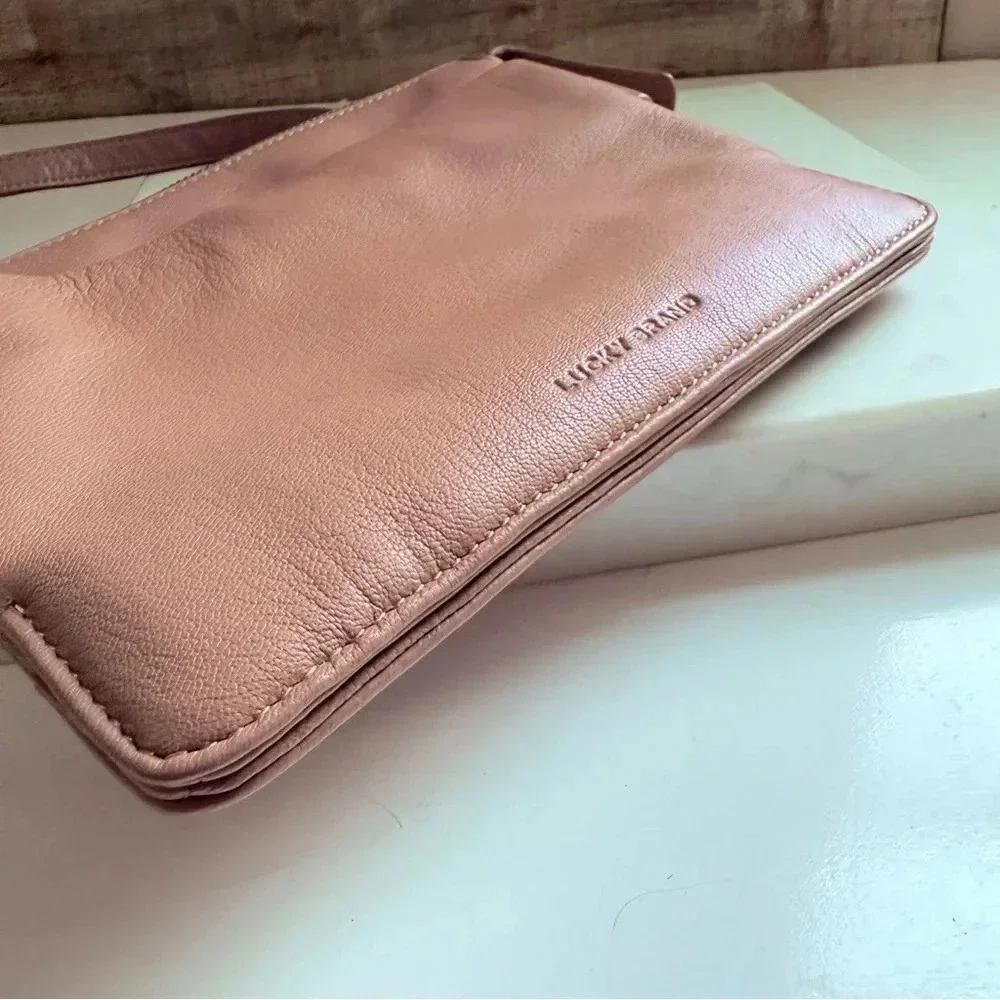 NWOT Lucky Brand Biro Leather Crossbody